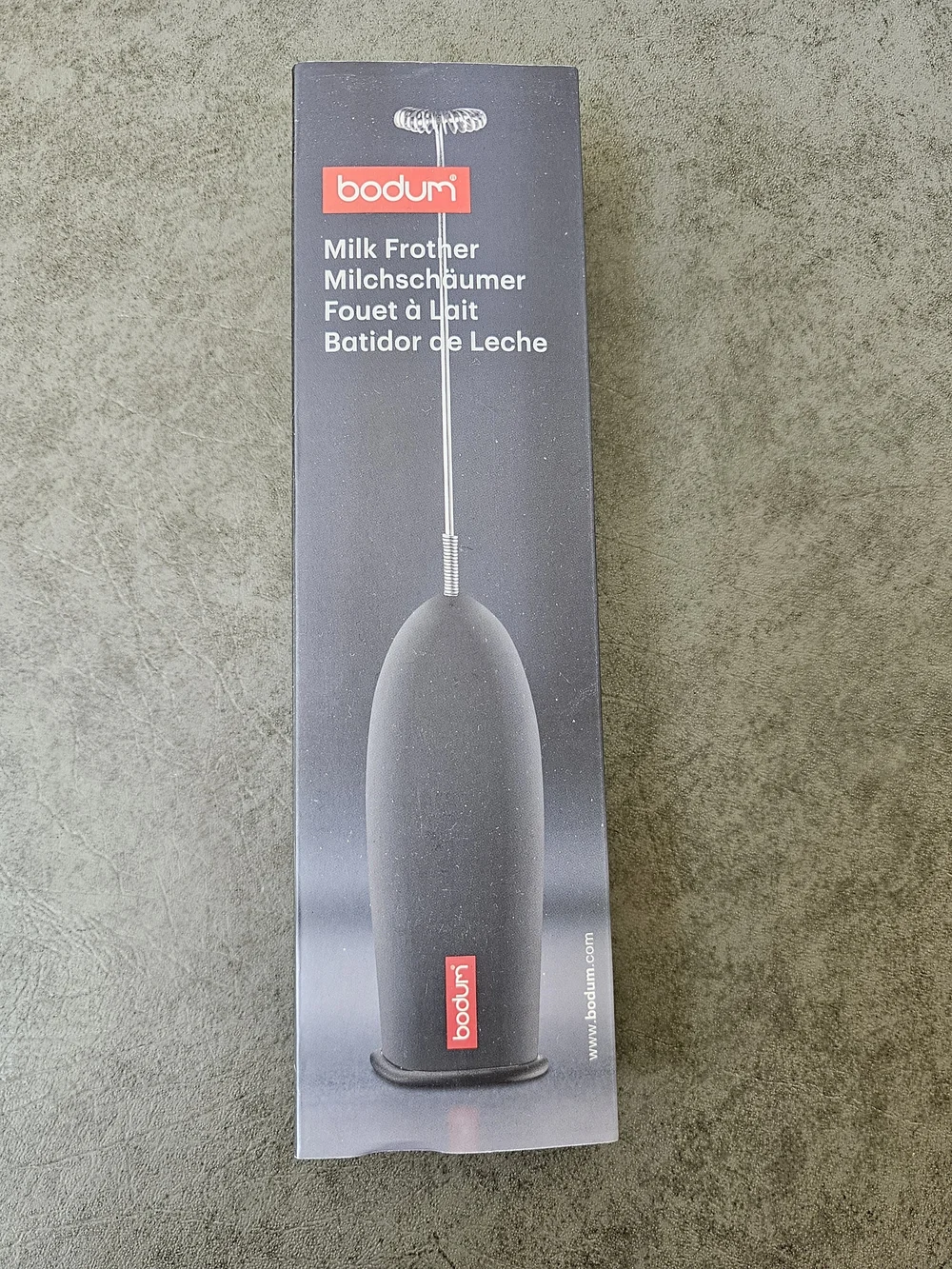Bodum Handheld Milk Frother - Black and Silver